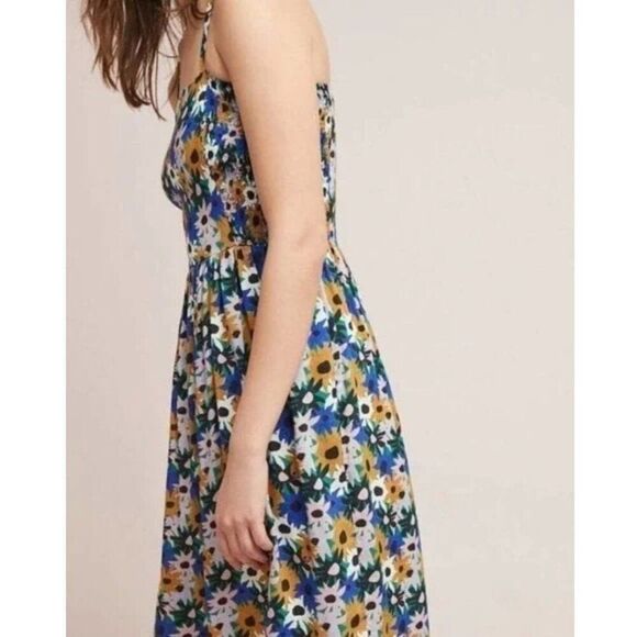 Anthropologie | Corey Lynn Calter Danica Smocked Dress, Midi length, size small - Picture 2 of 16